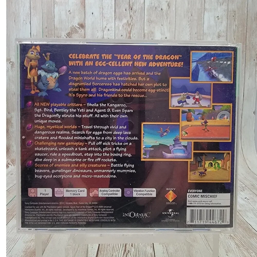 Spyro Year of the Dragon (PlayStation 1, 2000) Complete